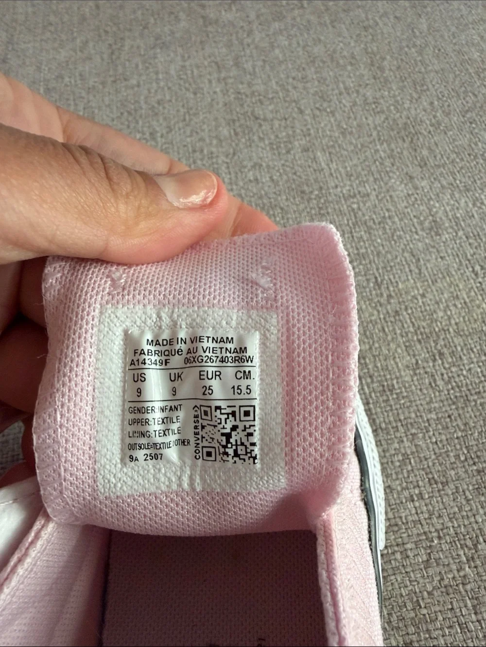 Converse Kids Pink Satin Bow Slip-On Sneakers